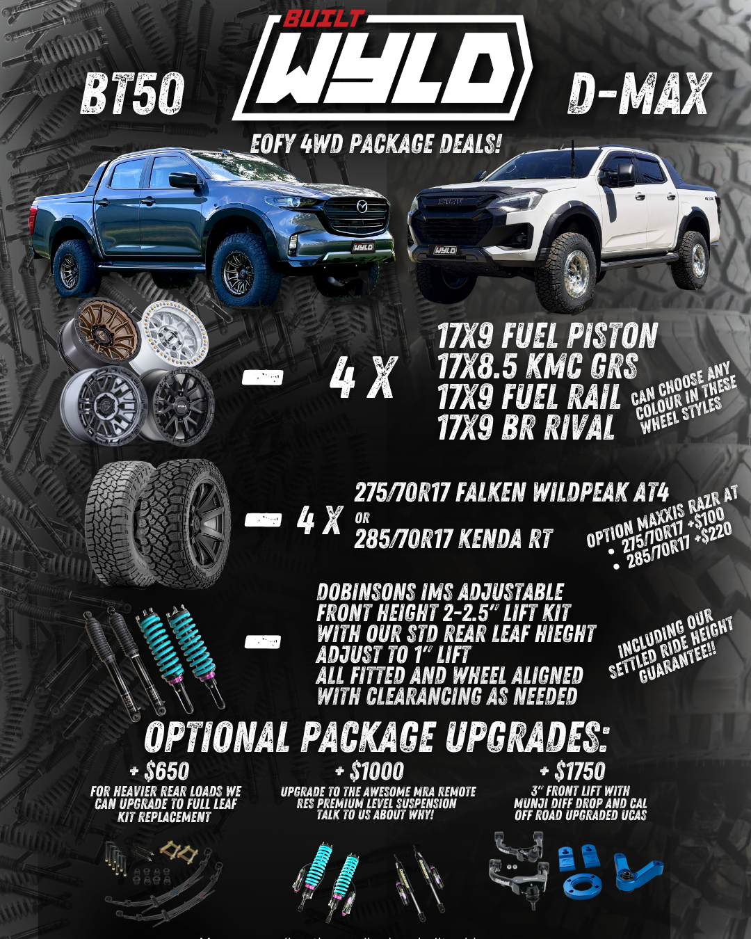 BT-50 and D-MAX Package Details